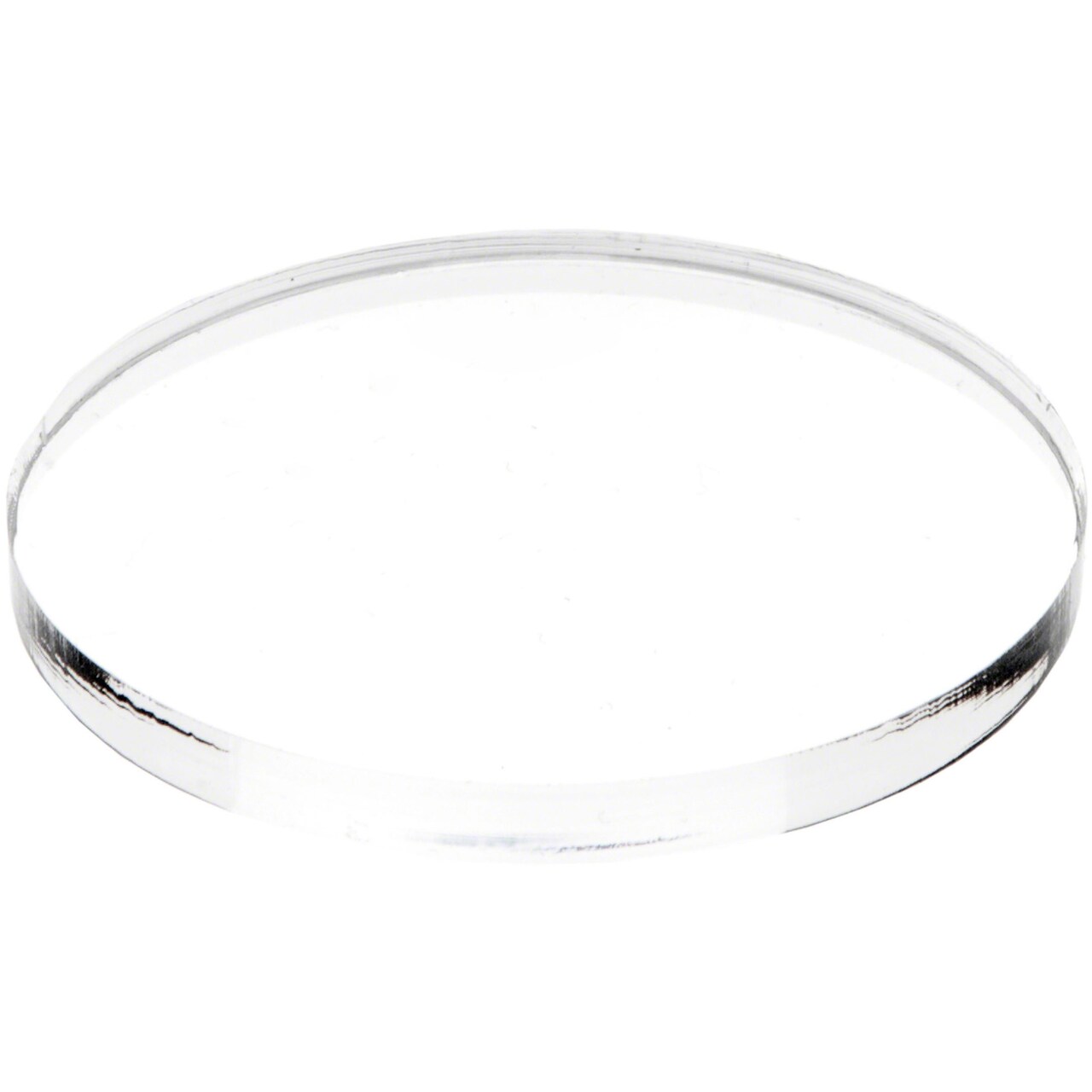 Plymor Clear Acrylic Round Standard-Edge Display Base, 2.5" W x 2.5" D x 0.25" H